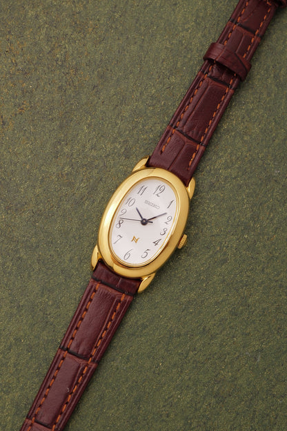 Seiko Ladies "Baignoire" Gold Circa. 1995