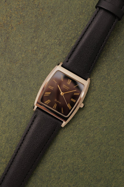 Seiko Dolce "Tonneau onyx" Circa. 1981