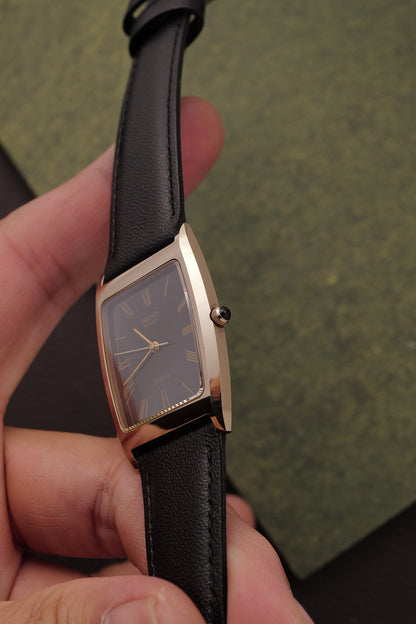 Seiko Dolce "Tonneau onyx" Circa. 1981