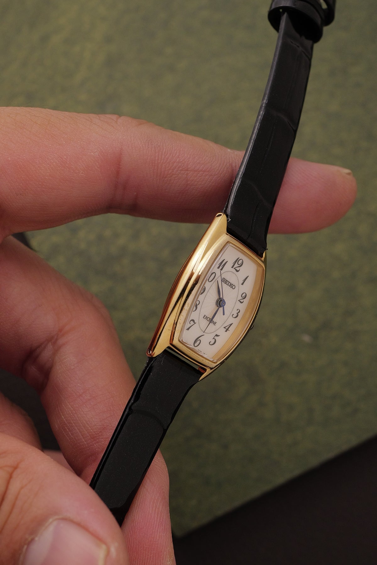 Seiko Exceline "Tonneau Guilloche" Circa. 1993
