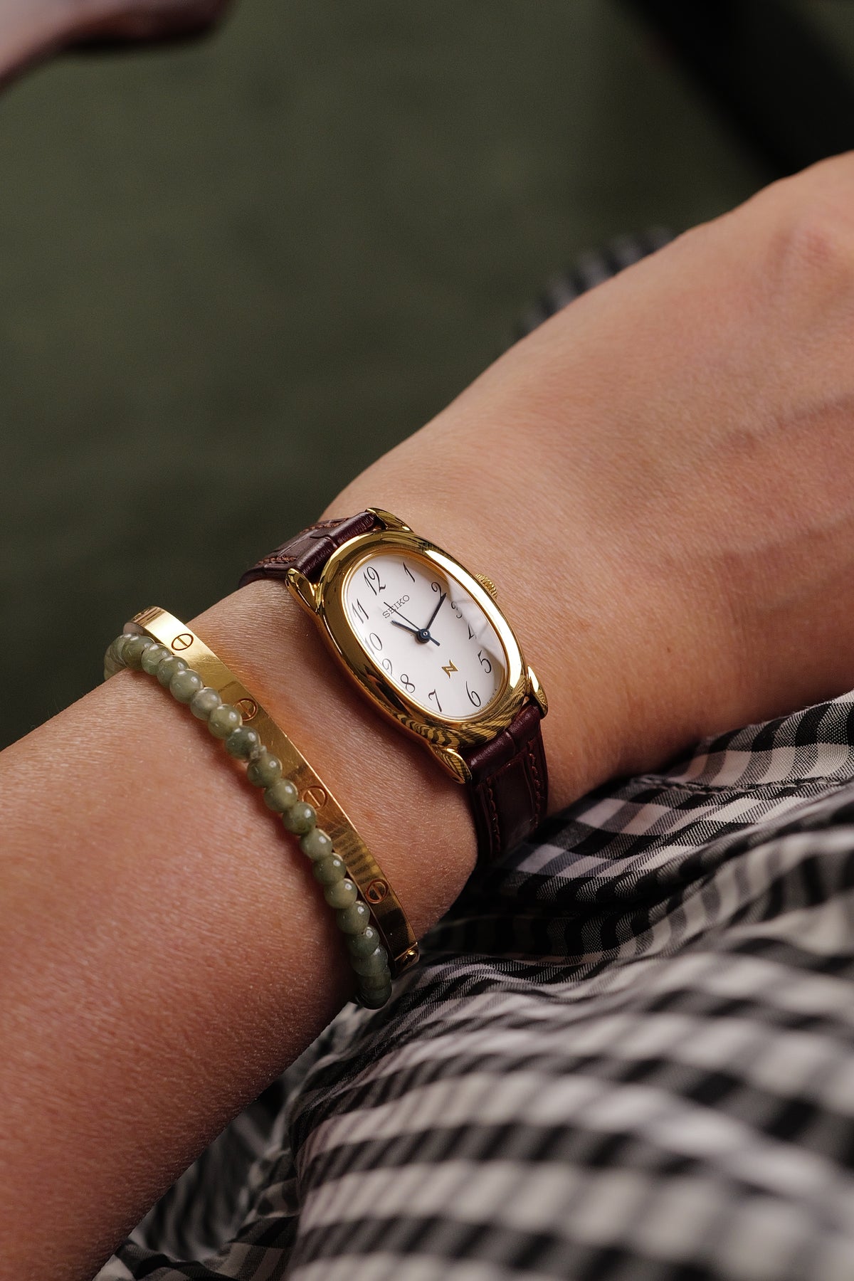 Seiko Ladies "Baignoire" Gold Circa. 1995
