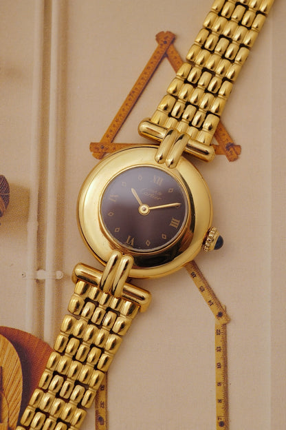 Cartier Colisee " Art-deco Roman" Quartz Circa. 1980s w/ box