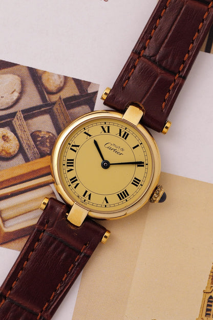 Cartier Vendome SM "Classic Lemon" Circa. 1980s w/ box
