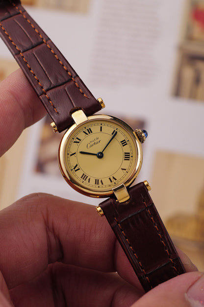 Cartier Vendome SM "Classic Lemon" Circa. 1980s w/ box