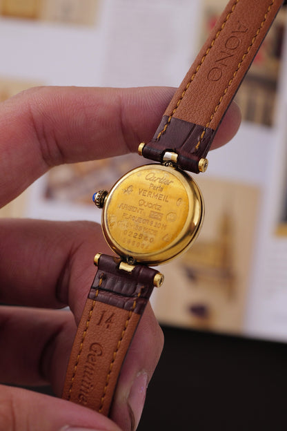 Cartier Vendome SM "Classic Lemon" Circa. 1980s w/ box