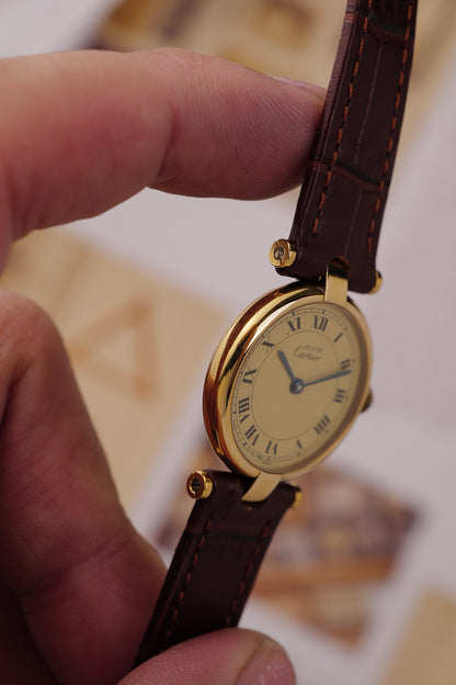 Cartier Vendome SM "Classic Lemon" Circa. 1980s w/ box