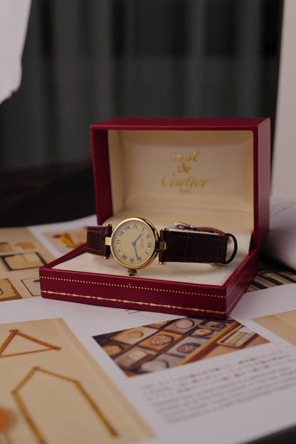 Cartier Vendome SM "Classic Lemon" Circa. 1980s w/ box