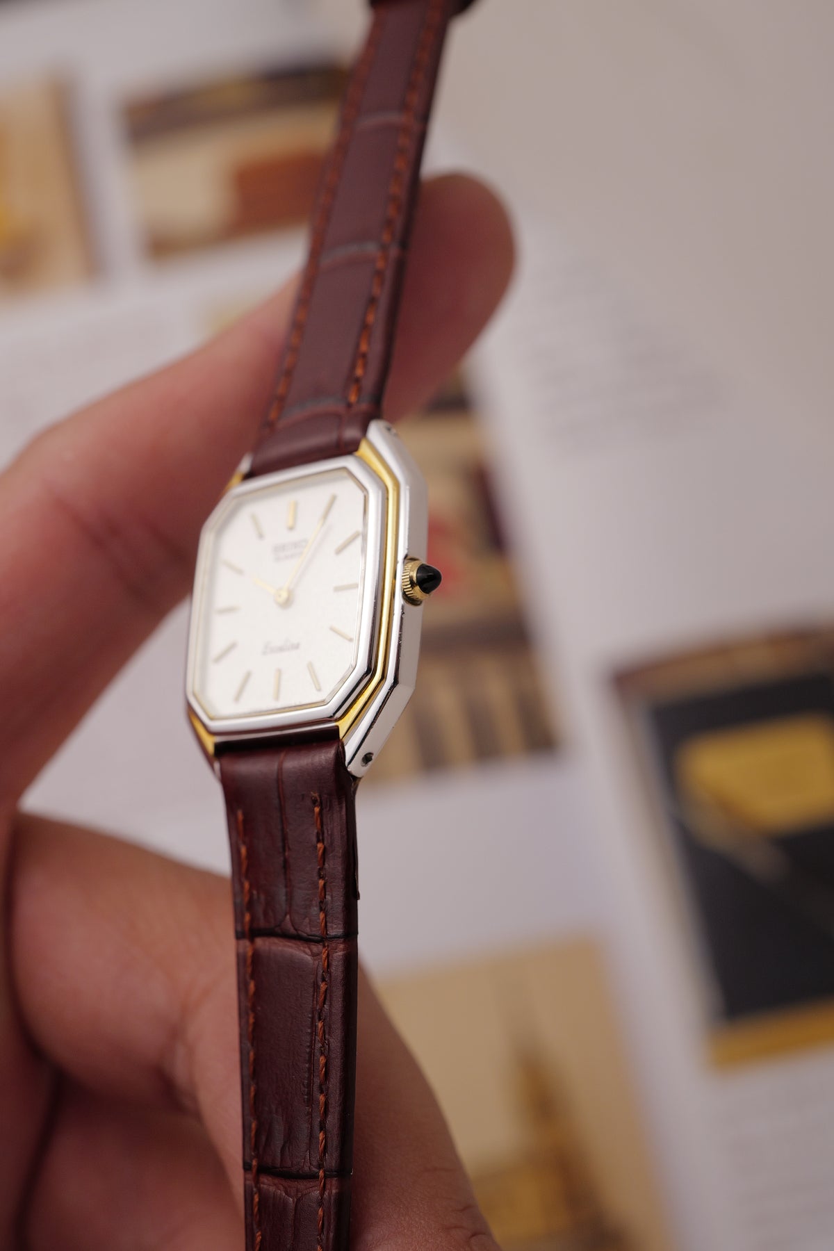 Seiko Exceline "Step-bezel Octa) Circa. 1982