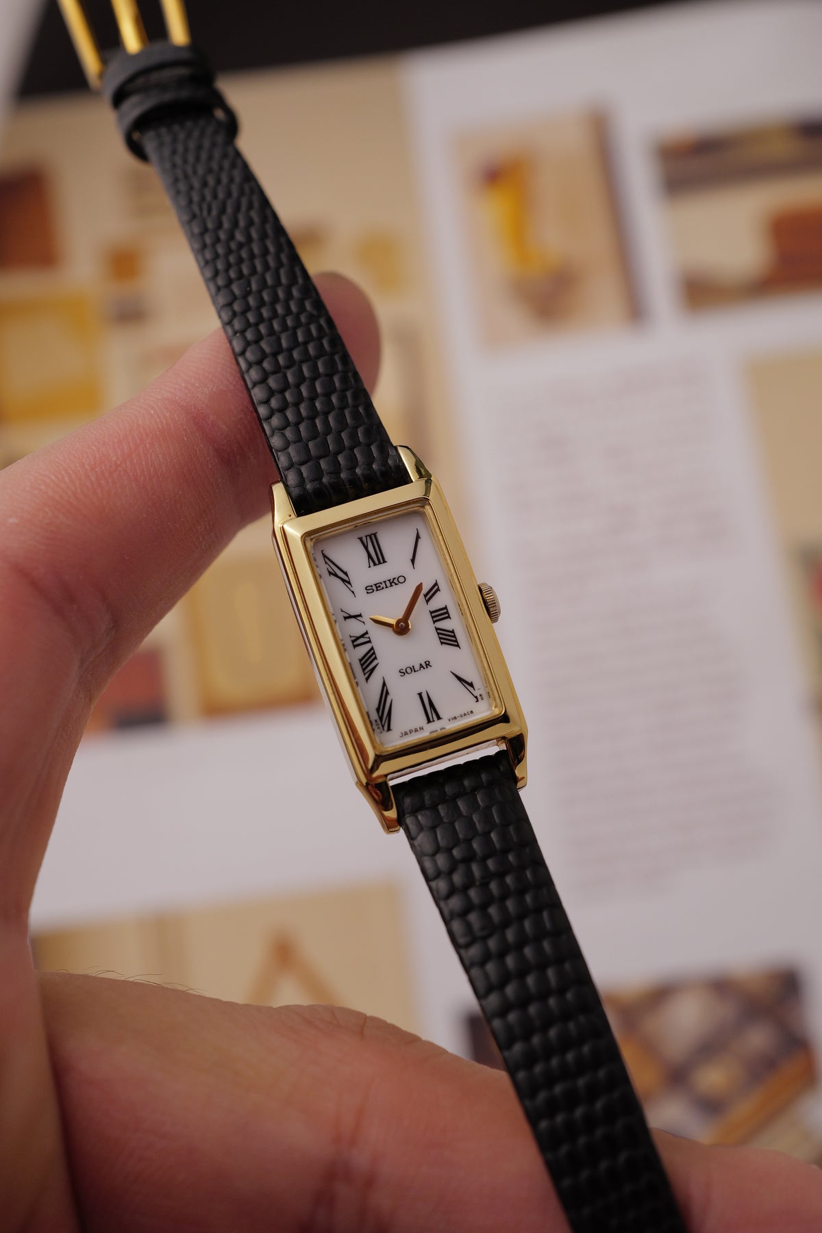 Seiko Solar "Tank Cintree"
