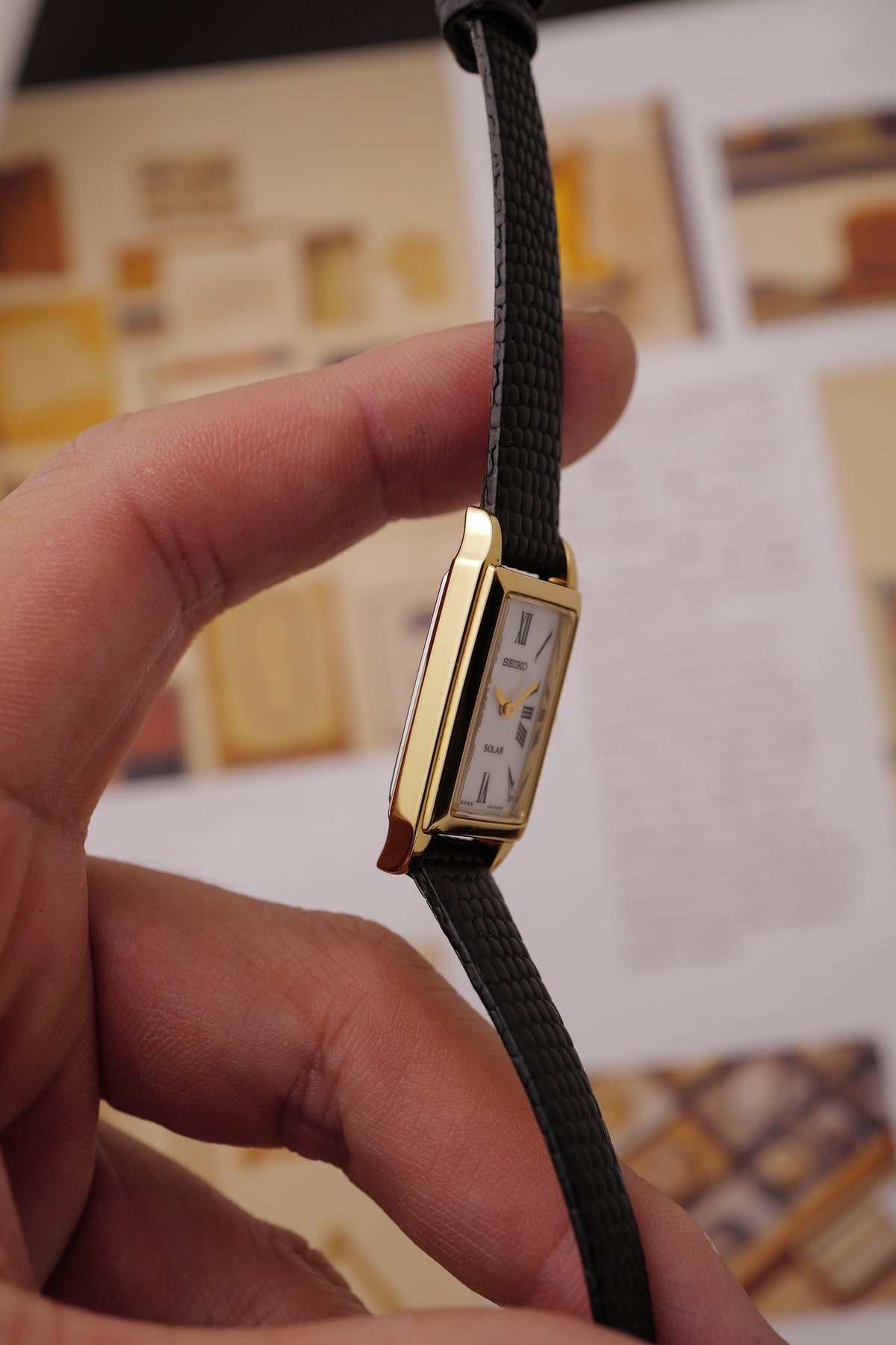 Seiko Solar "Tank Cintree"