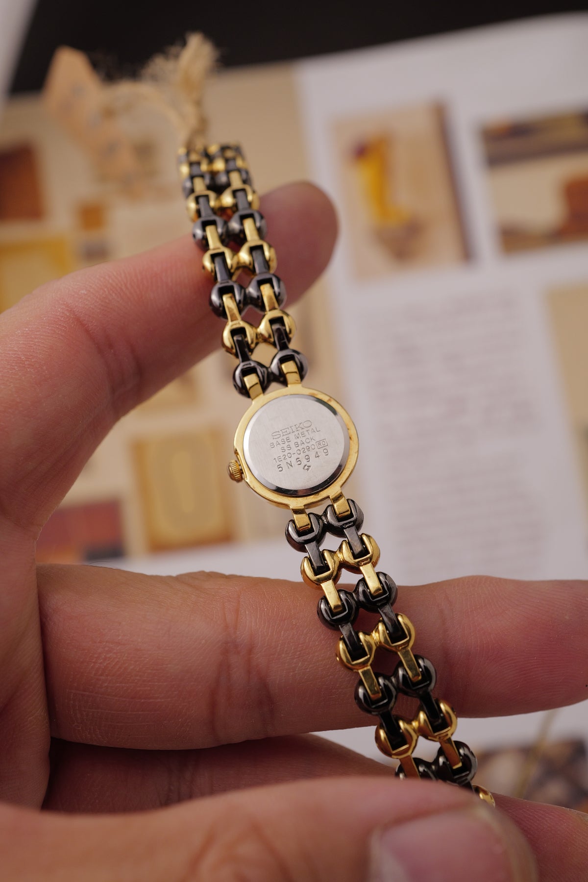 Seiko "2-tone Beaded Duo" Circa. 1995