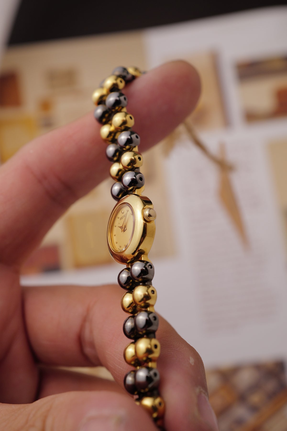 Seiko "2-tone Beaded Duo" Circa. 1995