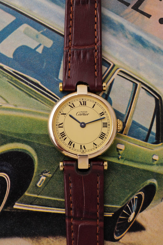 Cartier Vendome SM "Classic Lemon" Circa. 1980s w/ box