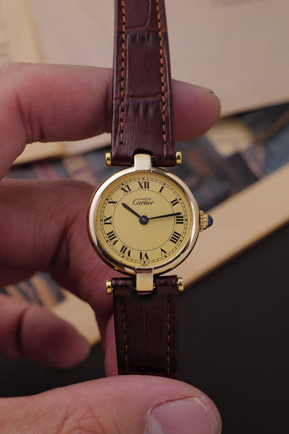 Cartier Vendome SM "Classic Lemon" Circa. 1980s w/ box