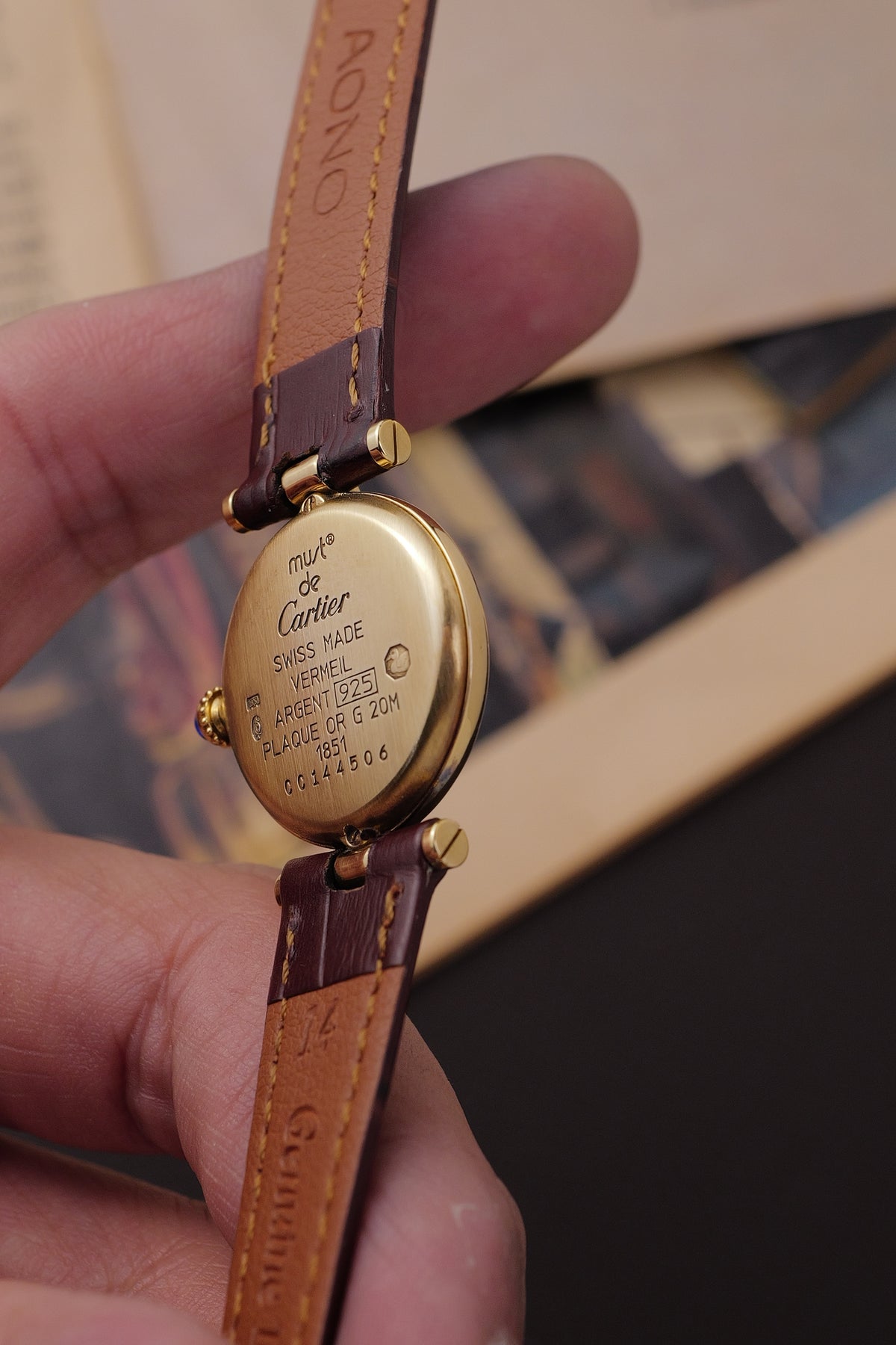 Cartier Vendome SM "Classic Lemon" Circa. 1980s w/ box