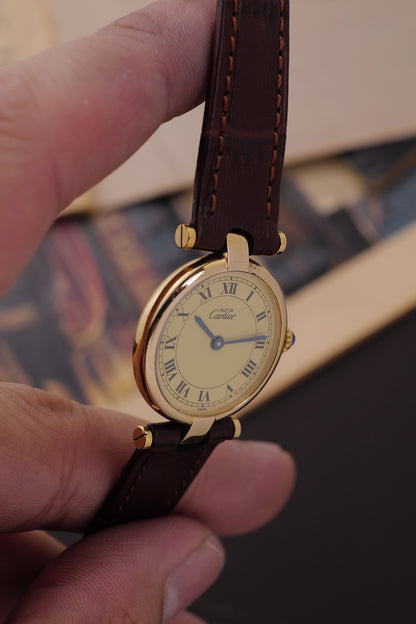 Cartier Vendome SM "Classic Lemon" Circa. 1980s w/ box