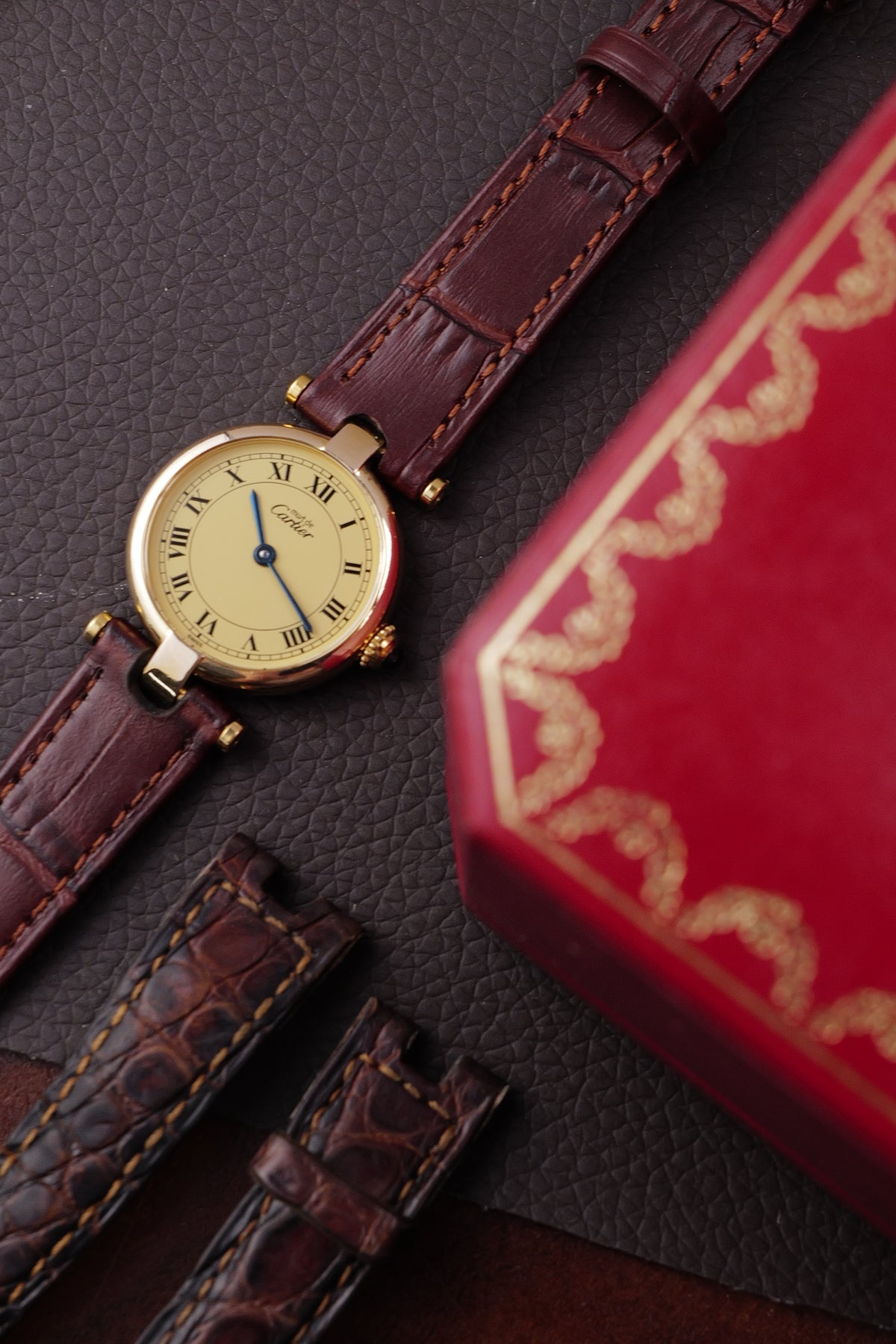 Cartier Vendome SM "Classic Lemon" Circa. 1980s w/ box