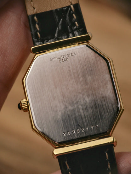 Longines “Octagon” Black Gilt Ref. 3209 (circa 1969)