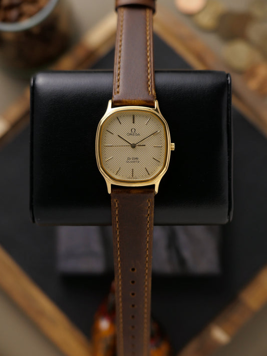 Omega De Ville “Honeycomb Ellipse” Travel Watch Ref. 195.0013 (circa 1980s)