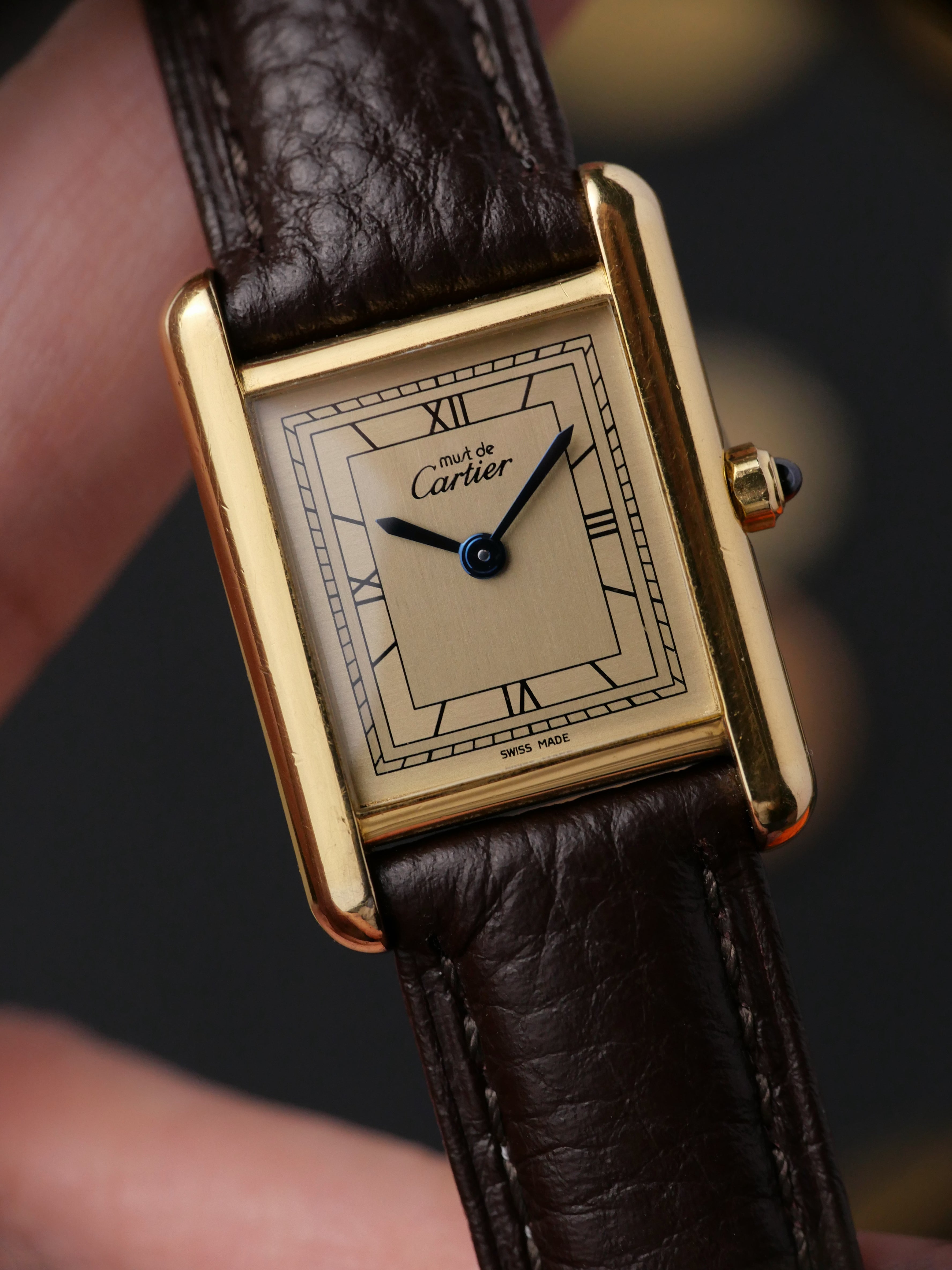 Cartier Must de Cartier Tank Vermeil “Champagne Art Deco” SM
