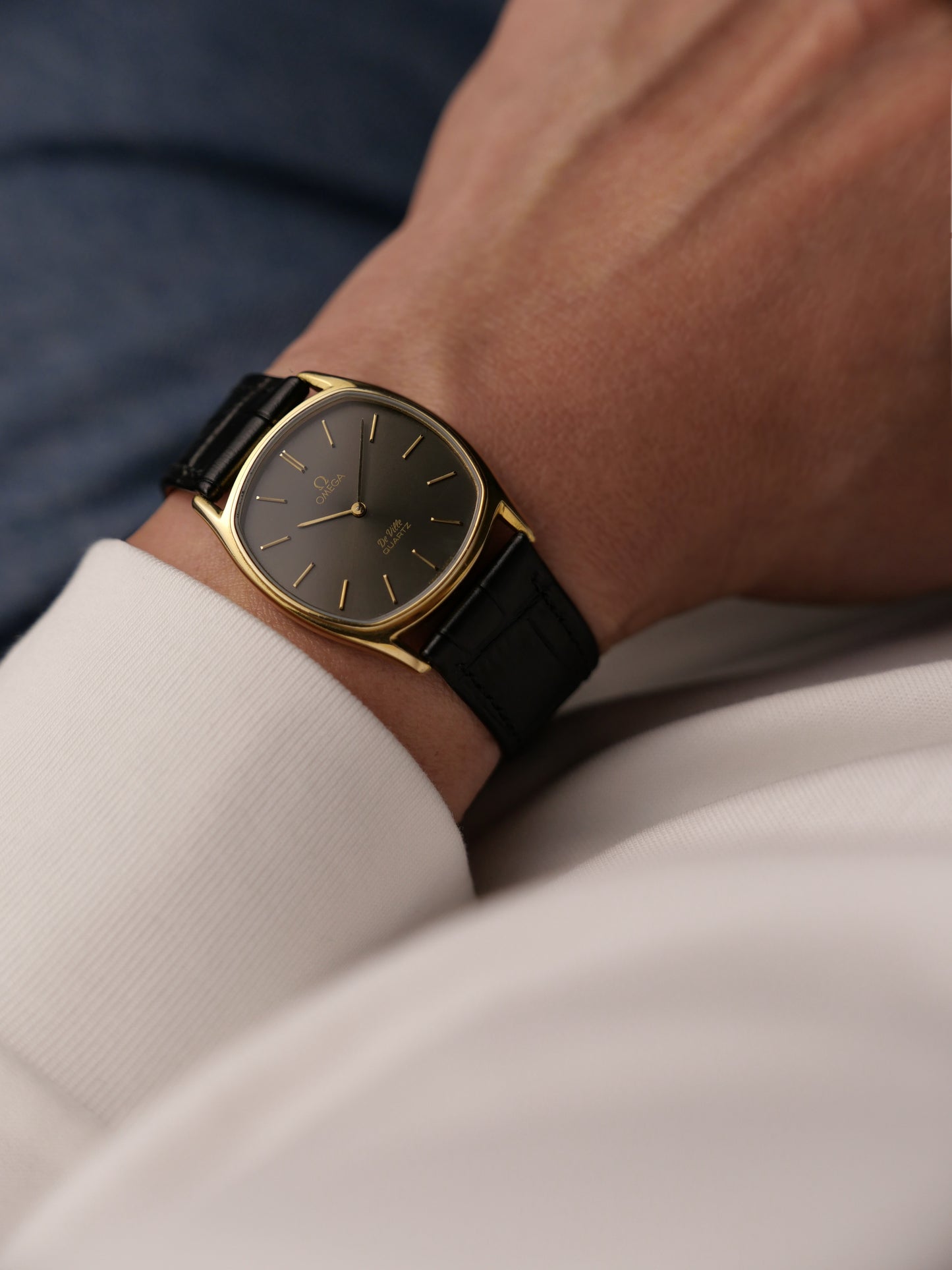 Omega De Ville “Tonneau” Anthracite Dial Ref. 191.0099 (circa 1982)