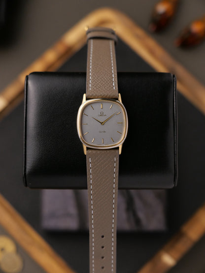 Omega De Ville “Two Tone Squircle” Grey Dial Ref. 191.0174 (circa 1982)