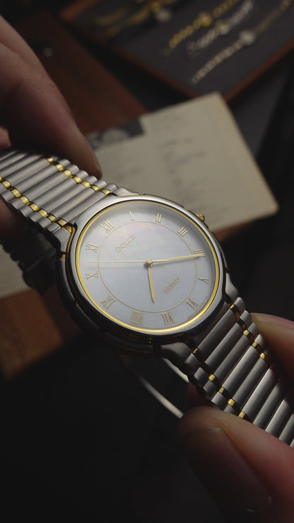 Seiko dolce mother of pearl Roman dial men
